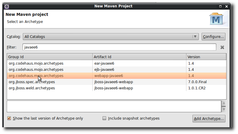 create maven project step2