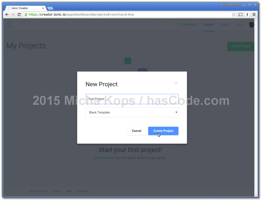 step02 creating new project with template 1024x787